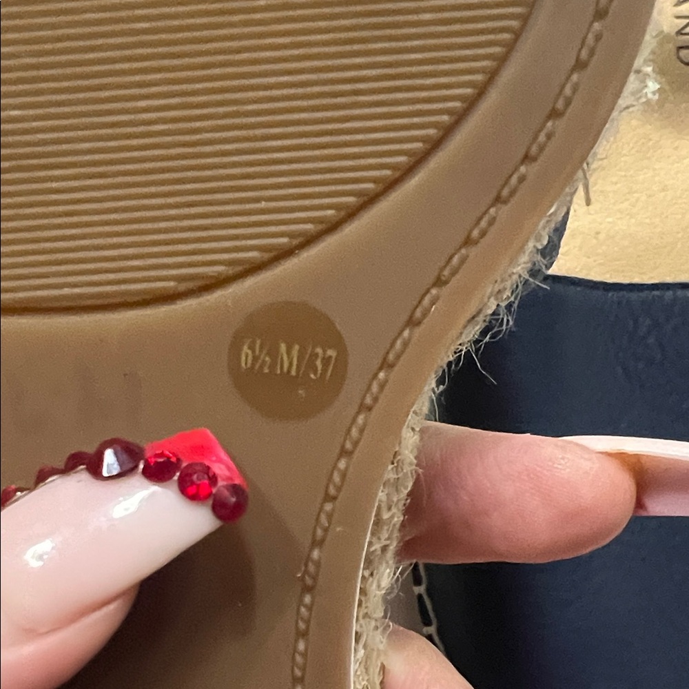 Lucky Brand Navy Espadrille Sandals - Picture 4 of 6